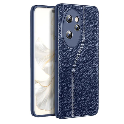 For Honor 100 Pro 5G Slim TPU Case Litchi Texture Protective Phone Cover