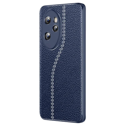 For Honor 100 Pro 5G Slim TPU Case Litchi Texture Protective Phone Cover
