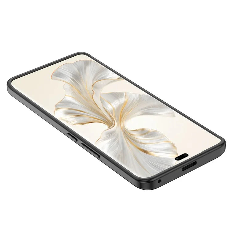 For Honor 100 Pro 5G Slim TPU Case Litchi Texture Protective Phone Cover