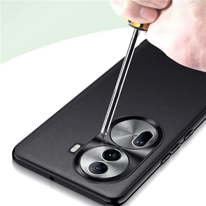 For Oppo Reno11 Pro 5G (Global) Phone Case PU Leather Soft Texture Back Cover