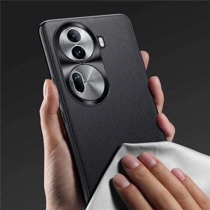 For Oppo Reno11 Pro 5G (Global) Phone Case PU Leather Soft Texture Back Cover
