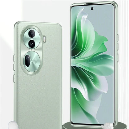 For Oppo Reno11 Pro 5G (Global) Phone Case PU Leather Soft Texture Back Cover