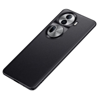 For Oppo Reno11 Pro 5G (Global) Phone Case PU Leather Soft Texture Back Cover