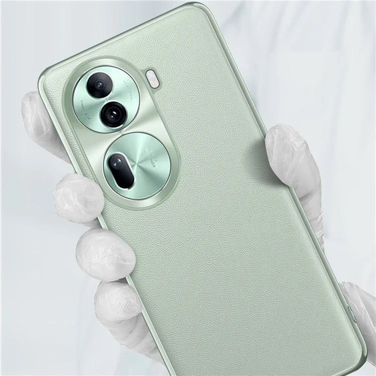 For Oppo Reno11 Pro 5G (Global) Phone Case PU Leather Soft Texture Back Cover