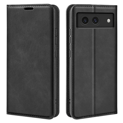 For Google Pixel 8a Case Shockproof Phone Case Skin-Touch PU Leather Flip Cover
