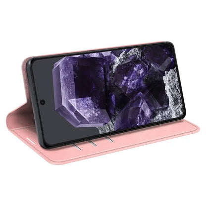 For Google Pixel 8a Case Shockproof Phone Case Skin-Touch PU Leather Flip Cover
