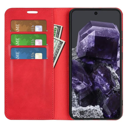 For Google Pixel 8a Case Shockproof Phone Case Skin-Touch PU Leather Flip Cover