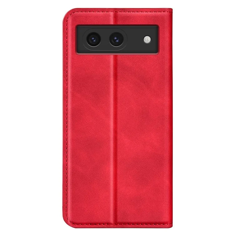 For Google Pixel 8a Case Shockproof Phone Case Skin-Touch PU Leather Flip Cover