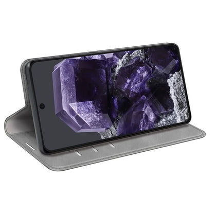 For Google Pixel 8a Case Shockproof Phone Case Skin-Touch PU Leather Flip Cover