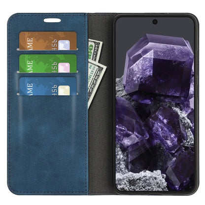 For Google Pixel 8a Case Shockproof Phone Case Skin-Touch PU Leather Flip Cover