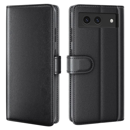 For Google Pixel 8a Case Genuine Split Leather Stand Wallet Folio Cover