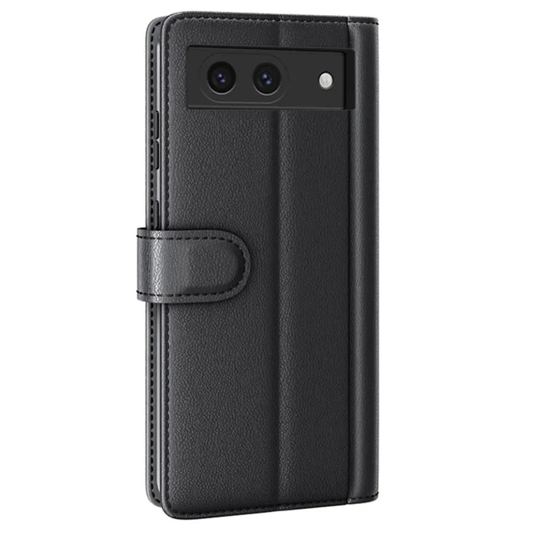 For Google Pixel 8a Case Genuine Split Leather Stand Wallet Folio Cover