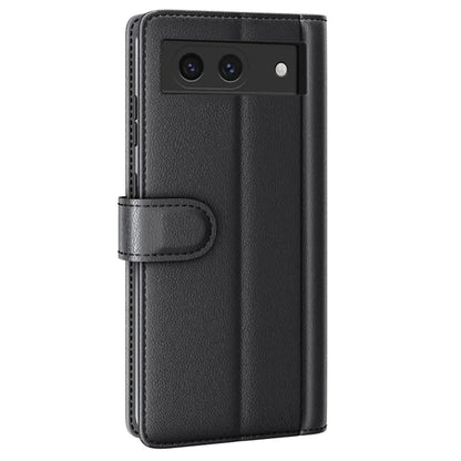 For Google Pixel 8a Case Genuine Split Leather Stand Wallet Folio Cover