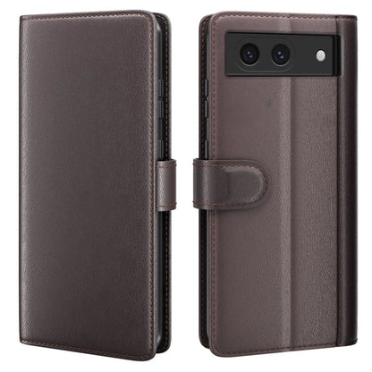For Google Pixel 8a Case Genuine Split Leather Stand Wallet Folio Cover