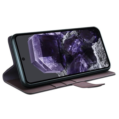 For Google Pixel 8a Case Genuine Split Leather Stand Wallet Folio Cover