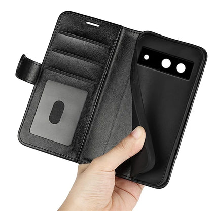 For Google Pixel 8a Case Anti-Dust Crazy Horse Texture Wallet Phone Case PU Leather Flip Cover