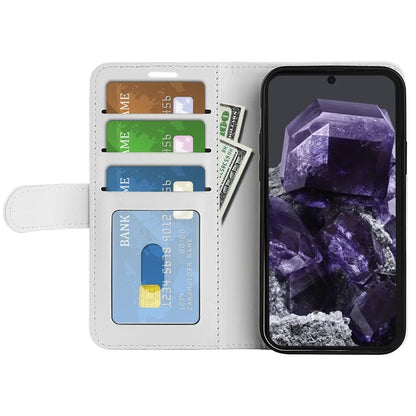 For Google Pixel 8a Case Anti-Dust Crazy Horse Texture Wallet Phone Case PU Leather Flip Cover