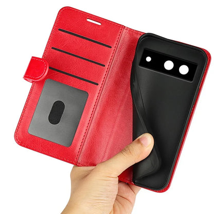 For Google Pixel 8a Case Anti-Dust Crazy Horse Texture Wallet Phone Case PU Leather Flip Cover