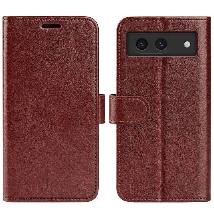 For Google Pixel 8a Case Anti-Dust Crazy Horse Texture Wallet Phone Case PU Leather Flip Cover