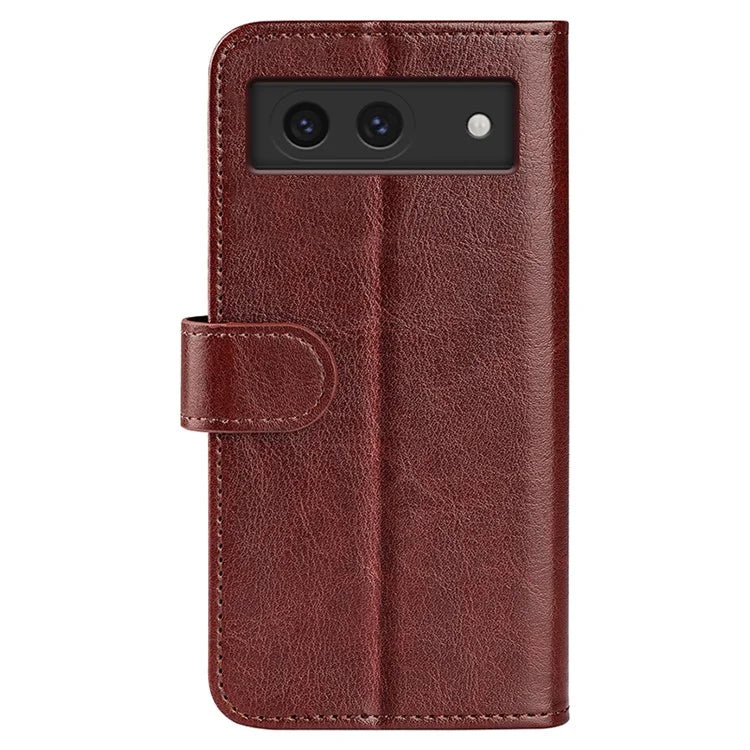 For Google Pixel 8a Case Anti-Dust Crazy Horse Texture Wallet Phone Case PU Leather Flip Cover