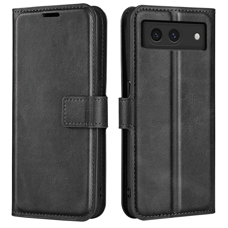 For Google Pixel 8a Wallet Phone Case Calf Texture PU Leather Protective Phone Cover