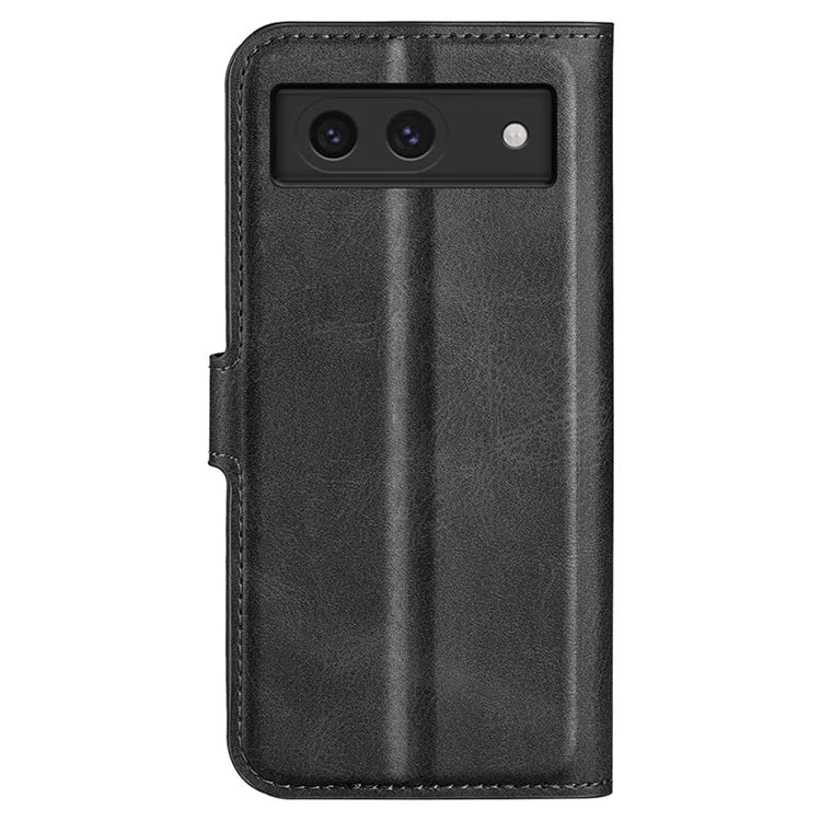 For Google Pixel 8a Wallet Phone Case Calf Texture PU Leather Protective Phone Cover
