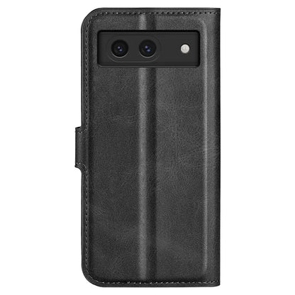 For Google Pixel 8a Wallet Phone Case Calf Texture PU Leather Protective Phone Cover