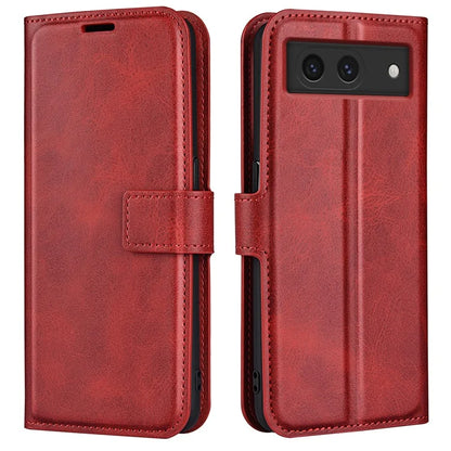 For Google Pixel 8a Wallet Phone Case Calf Texture PU Leather Protective Phone Cover