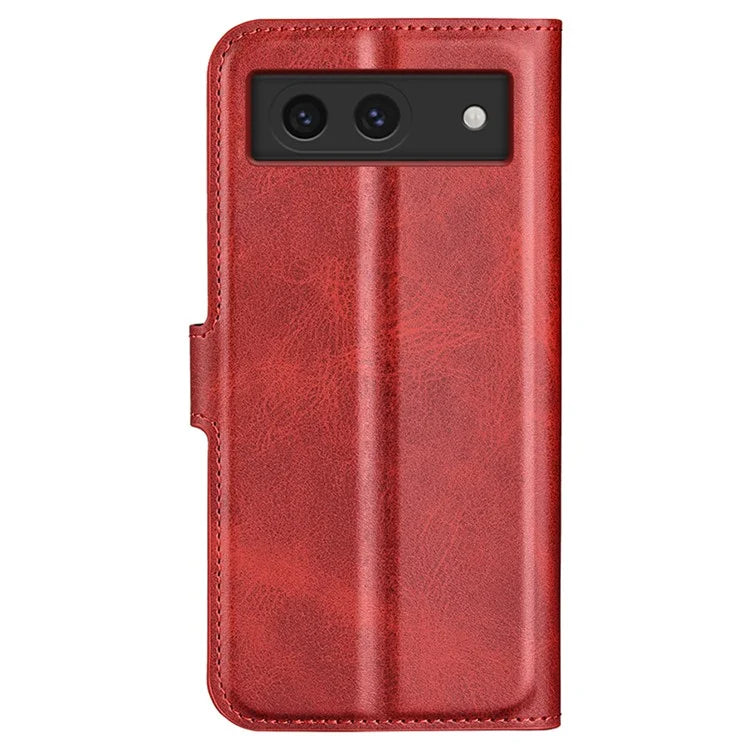 For Google Pixel 8a Wallet Phone Case Calf Texture PU Leather Protective Phone Cover