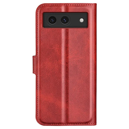 For Google Pixel 8a Wallet Phone Case Calf Texture PU Leather Protective Phone Cover