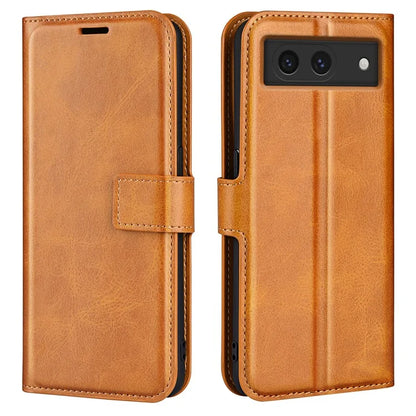 For Google Pixel 8a Wallet Phone Case Calf Texture PU Leather Protective Phone Cover