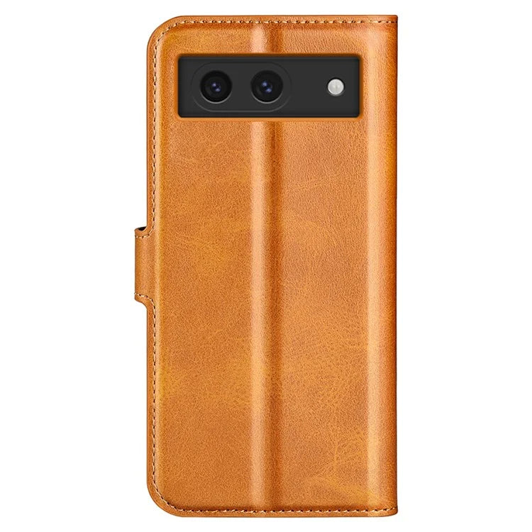 For Google Pixel 8a Wallet Phone Case Calf Texture PU Leather Protective Phone Cover