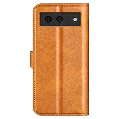 For Google Pixel 8a Wallet Phone Case Calf Texture PU Leather Protective Phone Cover