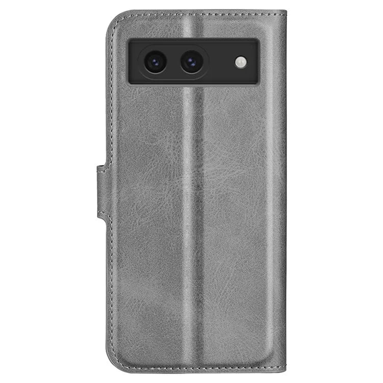 For Google Pixel 8a Wallet Phone Case Calf Texture PU Leather Protective Phone Cover