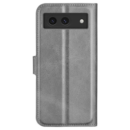 For Google Pixel 8a Wallet Phone Case Calf Texture PU Leather Protective Phone Cover