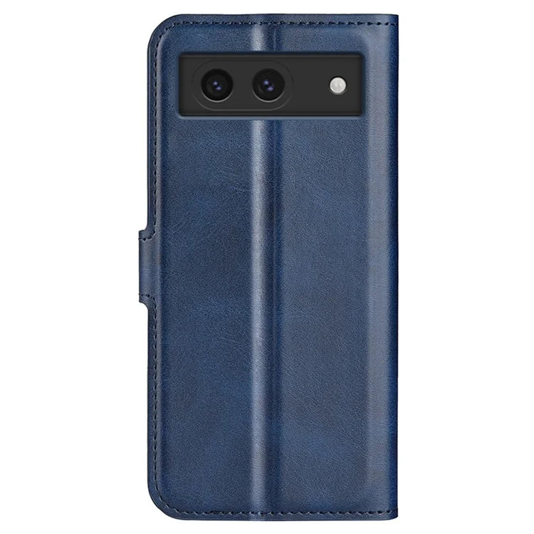 For Google Pixel 8a Wallet Phone Case Calf Texture PU Leather Protective Phone Cover