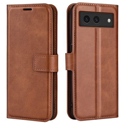 For Google Pixel 8a Wallet Phone Case Calf Texture PU Leather Protective Phone Cover