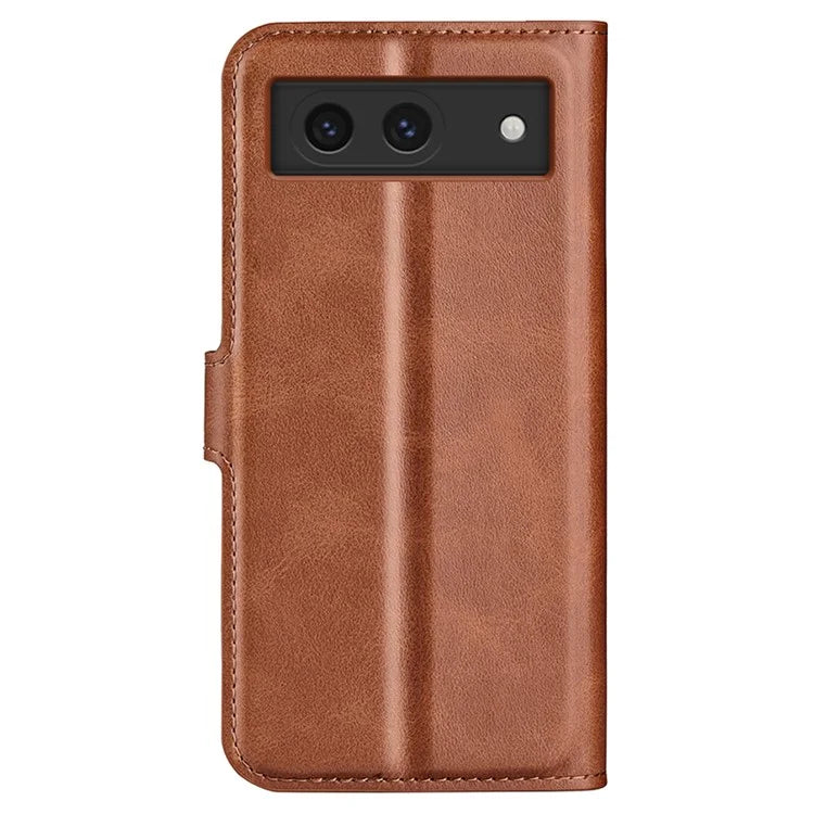 For Google Pixel 8a Wallet Phone Case Calf Texture PU Leather Protective Phone Cover