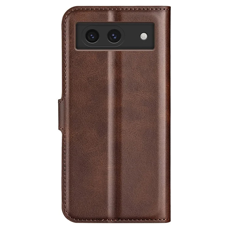 For Google Pixel 8a Wallet Phone Case Calf Texture PU Leather Protective Phone Cover