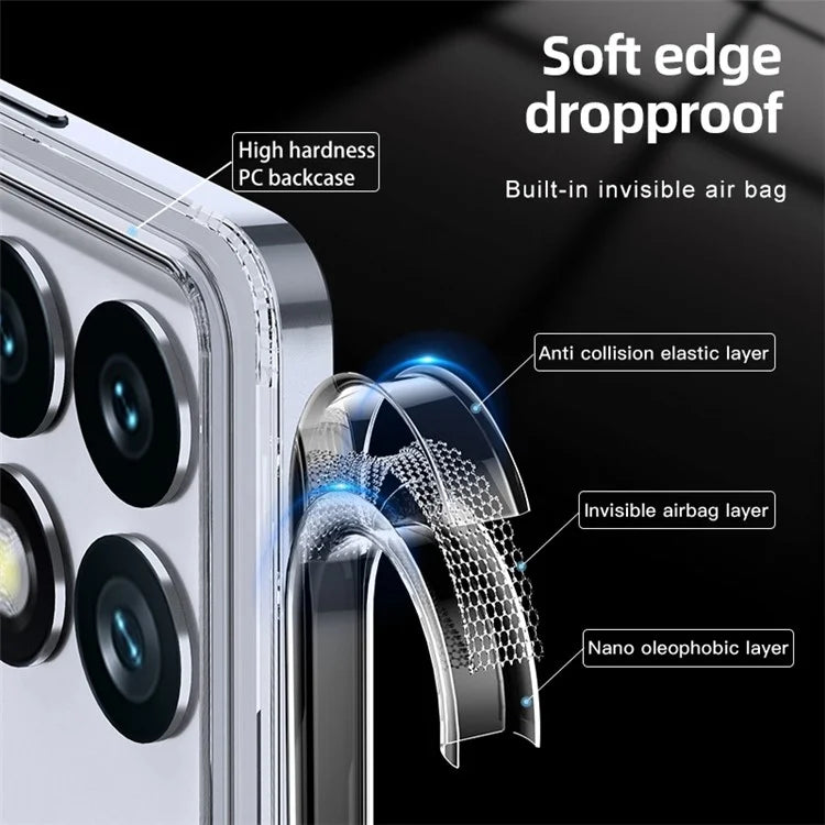 For Xiaomi Redmi K70E 5G / Poco X6 Pro 5G Case Reinforced Corner TPU + PC Phone Back Shell