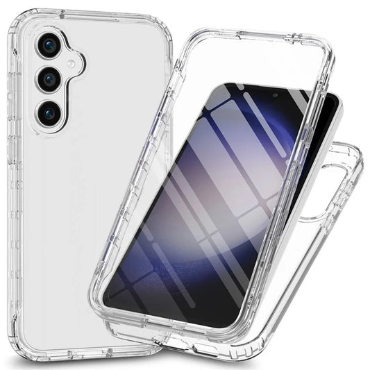 For Samsung Galaxy S24 Gradient Case Anti-Fall Corner Protection Phone Cover with PET Screen Film