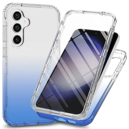 For Samsung Galaxy S24 Gradient Case Anti-Fall Corner Protection Phone Cover with PET Screen Film
