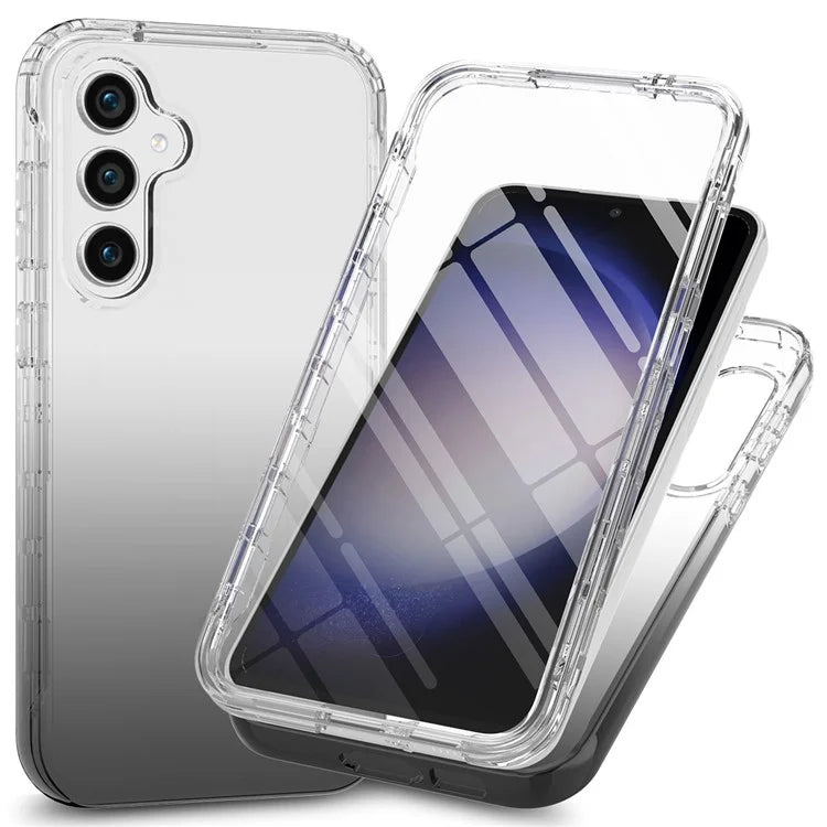 For Samsung Galaxy S24 Gradient Case Anti-Fall Corner Protection Phone Cover with PET Screen Film