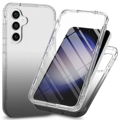 For Samsung Galaxy S24 Gradient Case Anti-Fall Corner Protection Phone Cover with PET Screen Film
