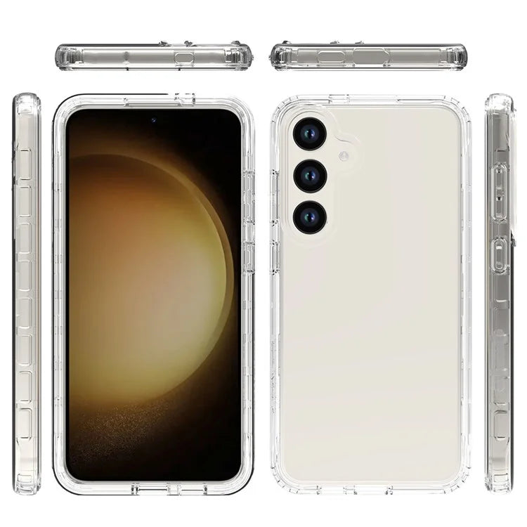 For Samsung Galaxy S24 Gradient Case Anti-Fall Corner Protection Phone Cover with PET Screen Film