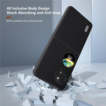 ABEEL For Huawei Pocket 2 Phone Case Genuine Cow Leather Soft Silky Feeling Cover