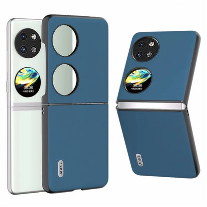 ABEEL For Huawei Pocket 2 Phone Case Genuine Cow Leather Soft Silky Feeling Cover