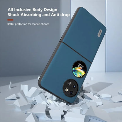 ABEEL For Huawei Pocket 2 Phone Case Genuine Cow Leather Soft Silky Feeling Cover