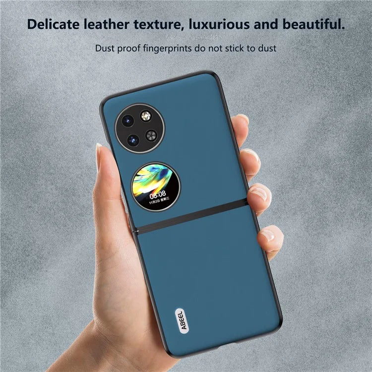 ABEEL For Huawei Pocket 2 Phone Case Genuine Cow Leather Soft Silky Feeling Cover
