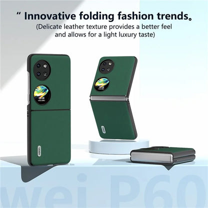 ABEEL For Huawei Pocket 2 Phone Case Genuine Cow Leather Soft Silky Feeling Cover